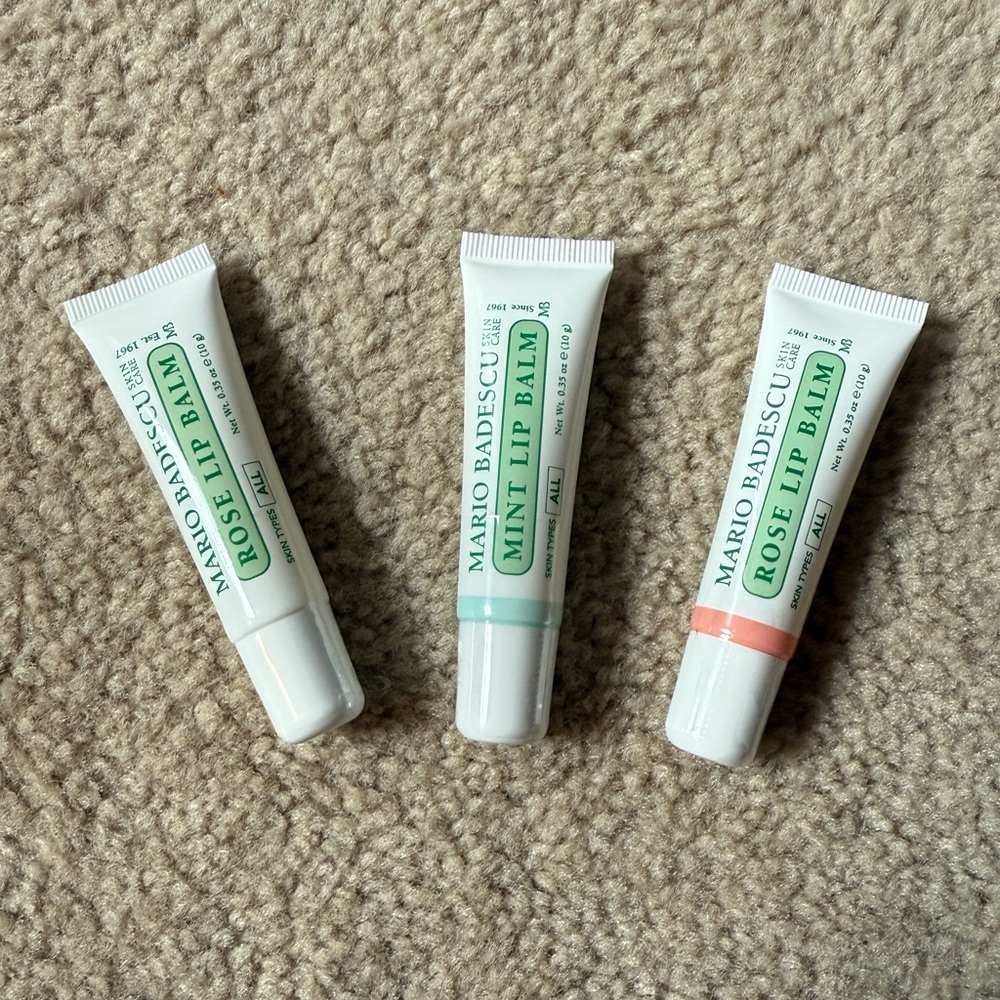 3 NEW Mario Badescue Lip Balms